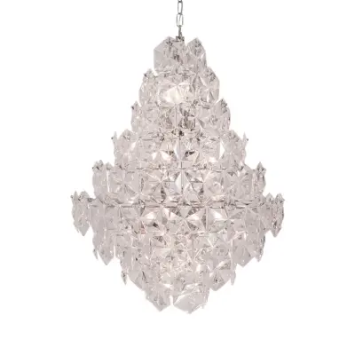 By Rydéns - Monarque Grande Taklampa Ø57 Chrome/Clear