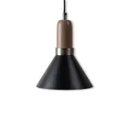 Taklampa Yumi L svart/beige