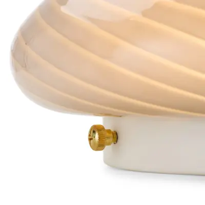 CANDY taklampa, grå, Ø 30 cm, glas, E27 – Halo Design - Vardagsrum - Med en ljuskälla