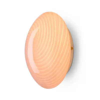 CANDY taklampa, rosa, Ø 30 cm, glas, E27 – Halo Design - Vardagsrum - Med en ljuskälla