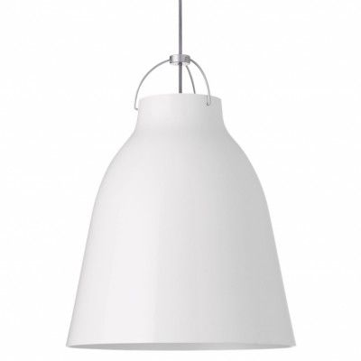 Caravaggio P3 taklampa, white high-gloss Ø40cm