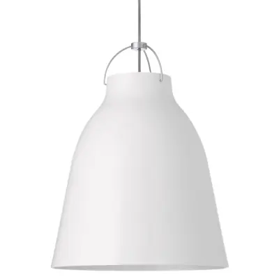 Caravaggio P3 taklampa, white high-gloss Ø40cm