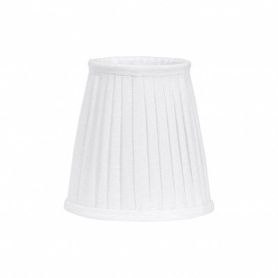 Cia toppringskärm, plissé vit 20cm