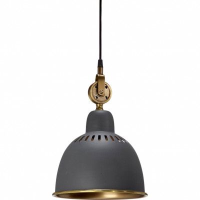 Cleveland Taklampa, JakoGrå/Mässing 23cm