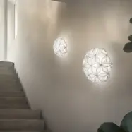 C'EST LA VIE taklampa, vit, Ø 34 cm, 2 lampor - Slamp - Vardagsrum - Design - Plast - Plafond