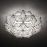 C'EST LA VIE taklampa, vit, Ø 47 cm, 2 lampor – Slamp - Vardagsrum - Design - Plast - Plafond