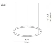 Compendium Circle LED Taklampa Ø110 Black Luceplan - Matsal - Aluminium