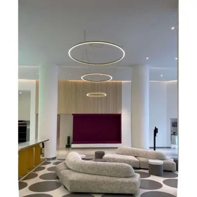 Compendium Circle LED Taklampa Ø200 Brass Luceplan - Matsal - Aluminium - Ring