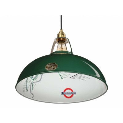 Coolicon - Stor pendellampa i design från 1933, Ø 40 cm, grön