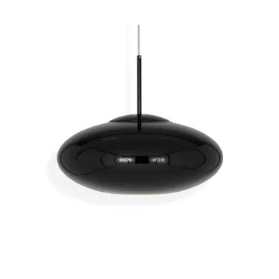 Copper Black Wide pendel, svart 50cm