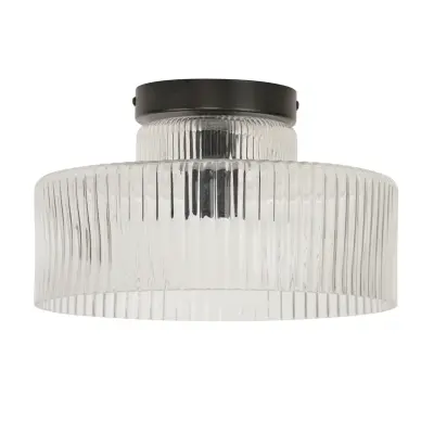 COREP - Lorenzo taklampa klar/svart Ø 28 cm SAS