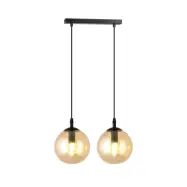 COSMO 2 Taklampa, Svart/Amber