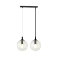 COSMO 2 Taklampa, Svart/Transparent