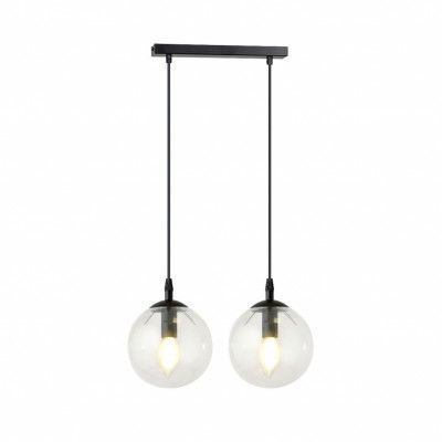 COSMO 2 Taklampa, Svart/Transparent