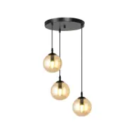 COSMO 3 premium Taklampa, Svart/Amber