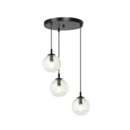 COSMO 3 premium Taklampa, Svart/Transparent