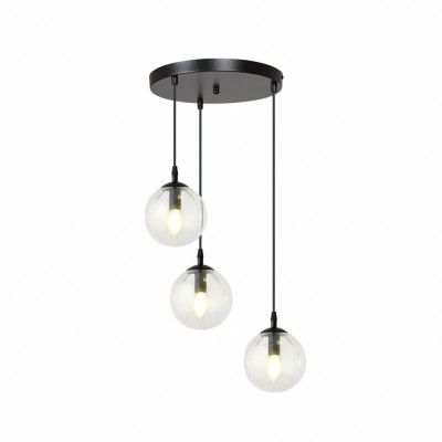 COSMO 3 premium Taklampa, Svart/Transparent