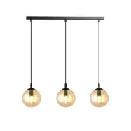 COSMO 3 Taklampa, Svart/Amber