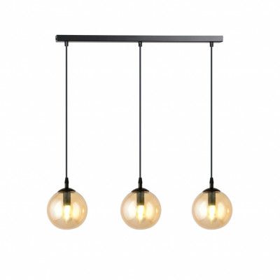 COSMO 3 Taklampa, Svart/Amber