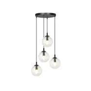 COSMO 4 premium Taklampa, Svart/Transparent