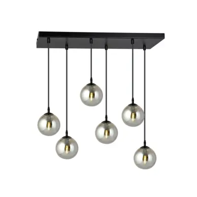 COSMO 6 Taklampa, Svart/Grafit