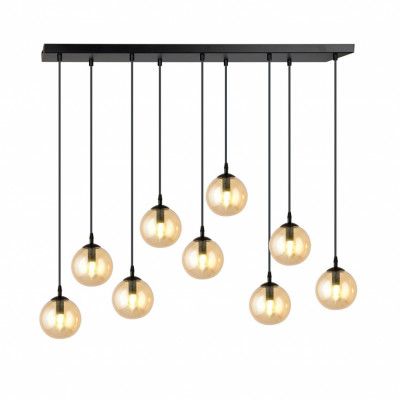 COSMO 9 Taklampa, Svart/Amber