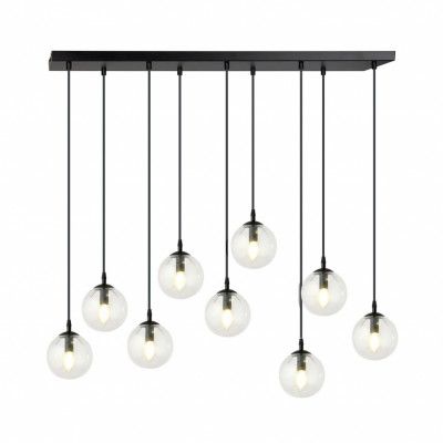 COSMO 9 Taklampa, Svart/Transparent