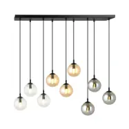 COSMO 9M1 Taklampa, Svart/Transparent/Grafit/Amber