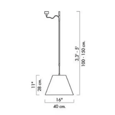 Costanza Taklampa Mistic White Luceplan - Matsal - Aluminium