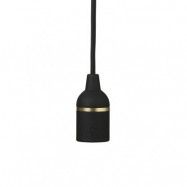 Cover Up Taklampa Sladd & Uttag E27 Svart Ø4cm