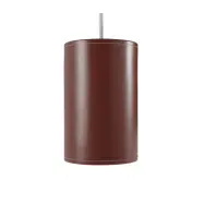 Cylinder Leather Pendel 14cm, Oak
