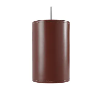 Cylinder Leather Pendel 14cm, Oak