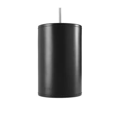 Cylinder Leather Pendel 20 cm, Black