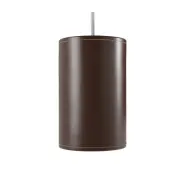Cylinder Leather Pendel 20 cm, Chocolate