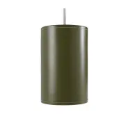 Cylinder Leather Pendel 20 cm, Grass Green