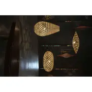 david trubridge - Flax Taklampa Ø110 2 Sidor Svart