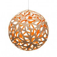 David Trubridge - Floral Taklampa Ø100 Orange