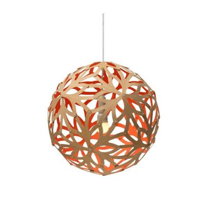 David Trubridge - Floral Taklampa Ø40 Röd