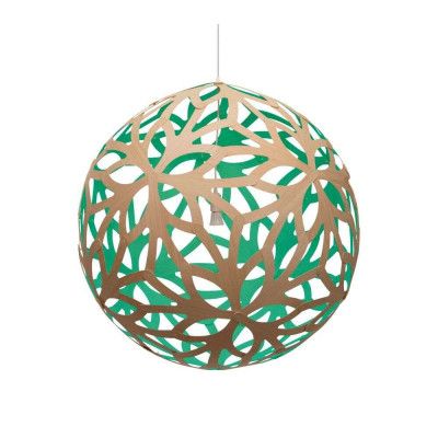 David Trubridge - Floral Taklampa Ø80 Aqua