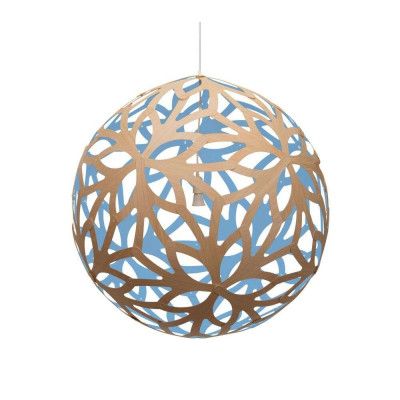 David Trubridge - Floral Taklampa Ø80 Blå