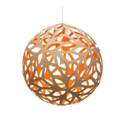 David Trubridge - Floral Taklampa Ø80 Orange
