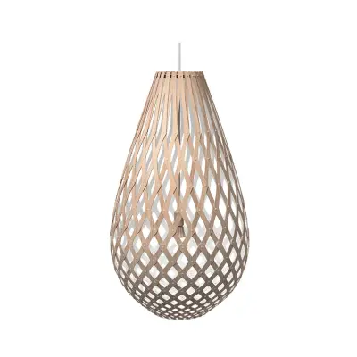 david trubridge - Koura Taklampa H120 1 Sida Vit
