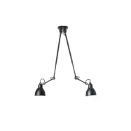 Lampe Gras - 302 Dubbel Taklampa Svart