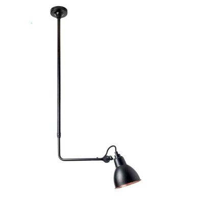 Lampe Gras - 313 Plafond Black/Black/Copper Lampe Gras