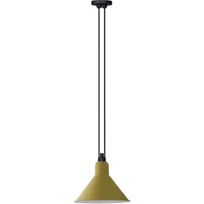Lampe Gras - 322 L Taklampa Konisk Gul