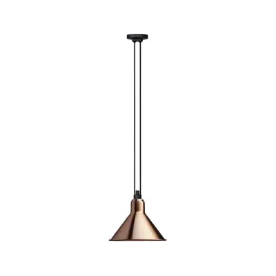 Lampe Gras - 322 L Taklampa Konisk Koppar/Vit
