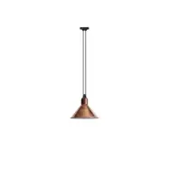 Lampe Gras - 322 L Taklampa Conical Raw Copper/White