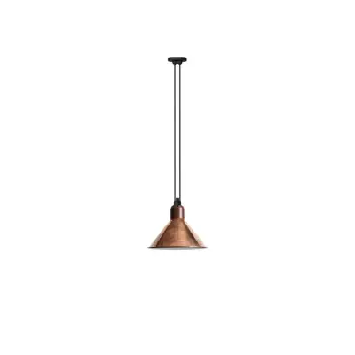 Lampe Gras - 322 L Taklampa Conical Raw Copper/White