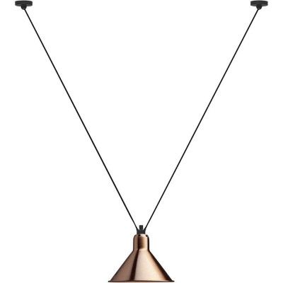 Lampe Gras - 323 L Taklampa Konisk Koppar/Vit