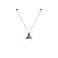 Lampe Gras - 323 L Taklampa Conical Raw Copper/White